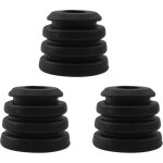 Un jeu de 3 coussinets en caoutchouc amortisseurs convient aux petits compresseurs.