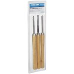 Jeu 3 gouges ciseaux 370 mm outils bois para tour fervi 0162