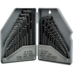 Jeu de 30 cls hexagonales, cls allen de 0, 7  10 mm avec coffret en mesure mtrique et impriale
