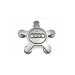 Jeu de 4 caches - moyeux 4f0601165 n roue emblème, pour enjoliveurs de 135 mm pour audi (argent) Jeu de 4 caches - moyeux 4f0601165 n roue emblème, pour enjoliveurs de 135 mm pour audi (argent)