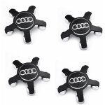 Jeu de 4 caches - moyeux 4f0601165 n roue emblème, pour enjoliveurs de 135 mm pour audi (noir) Jeu de 4 caches - moyeux 4f0601165 n roue emblème, pour enjoliveurs de 135 mm pour audi (noir)