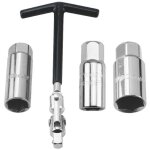 Jeu de 4 cl�s � bougie d'allumage 16 / 18 / 21 mm, cl� � bougie universelle pour voiture et moto, extracteur ...