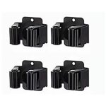 Jeu de 4 porte - balai acier support mural pour outils de nettoyage et jardinage r�telier rangement - ...
