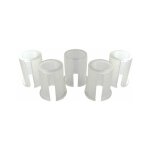 Jeu de 5 bagues plastiques de diamtres 24mm - 25mm - 25, 4mm - 26mm - 27mm pou renvoi d'angle universel ...