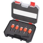 Jeu de 5 forets � fraiser, but�e de profondeur r�glable, �limination efficace des copeaux, forets coniques ...