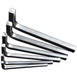 Jeu de 6 cl�s carr�es en l, cl�s carr�es, cl�s � 4 angles, tournevis 3 - 8 mm