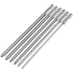 Jeu de 6 embouts phillips magn�tiques 150mm - tournevis � t�te cruciforme, bits antid�rapants pour visseuse ...