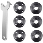 Jeu de 7 cl�s � bride pour meuleuse d'angle, �crou de blocage m�tallique, 1 cl� � meuleuse d'angle, 6 ...