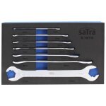 Jeu de 7 cles plates ultra minces double fourche de 6 x 7 mm a 22 x 23 mm