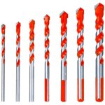 Jeu de 7 pi�ces carbure forets pour m�tal, acier, tuile, brique, verre, bois, plastique, 3 - 12mm, pour ...