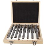 Jeu de 8 forets h�lico�daux � tige ronde en acier � haute teneur en carbone blanc pour usage industriel, ...