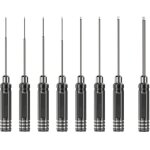 Jeu de 8 tournevis hexagonaux - outil rc � six pans creux - pour mod�lisme, voiture, bateau, quadcopter ...