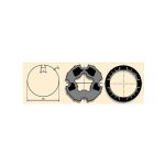 Jeu d'adaptation moteur pour lt 60 tube � 78 � goutte somfy