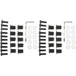 Jeu de boulons de pare - brise de moto m5, crous et joints de remplacement en alliage d'aluminium et ...