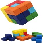 Jeu de boutons en bois 3d tangram puzzle avec 7 balles jeu de puzzle pour enfants en bas âge Jeu de boutons en bois 3d tangram puzzle avec 7 balles jeu de puzzle pour enfants en bas âge