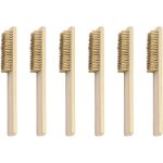 Jeu de brosses mtalliques 6 pices, brosse en laiton, brosse mtallique avec poils en laiton 200 mm, ...