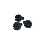 Jeux de brosses ronde par 3 polti pour pieces aspirateur. . .
