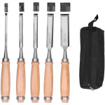 Jeu de ciseaux pour le travail du bois, couteau � graver durable et pratique, 5 pi�ces