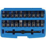 Bgs technic - jeu de cles pour bouchon de vidange carre 3 / 8 - 21 pcs