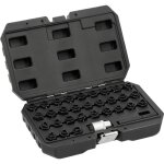 Jeu de cl�s � douille pour �crous antivol de roue mercedes