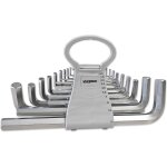 Jeu de cles males 6 pans allen btr longues 1, 5 a 19 mm - 18 pcs