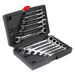 Jeu de cl�s mixtes 12 pi�ces 8 - 19 mm 1 set jeu de cl�s mixtes � cliquet m�triques