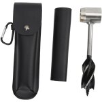 Jeu de cl�s � tari�re � main en acier inoxydable, foret � bois manuel multifonctionnel portable avec ...