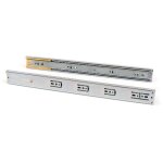 Jeu de coulisses � billes pour tiroirs � sortie totale, fermeture amortie, hauteur 45mm, longueur 350mm, ...
