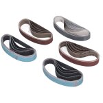 Jeu de courroies abrasives, courroies abrasives 80 120 240 400 800 1000 grain durable rsistant  l'usure ...