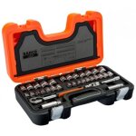 Jeu de douilles 3 / 8' avec profil hexagonal, dimensions en pouces - 38 pc / coffret - bahco