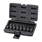 Ks tools - jeu de 8 douilles tournevis � chocs courtes torx� 1 / 2', t30 � t80 - 515. 1107