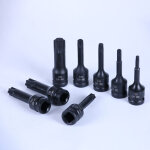 Jeu de douille torx � choc 1 / 2 , lot de 8 douilles � embouts torx, douille etoile � choc t30 - t80, ...