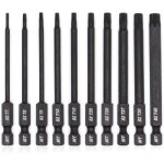 Jeu d'embouts torx pour tournevis, perceuses et cl�s � chocs, r�sistant � la temp�rature, traitement ...