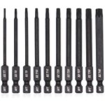 Jeu d'embouts torx pour tournevis, perceuses et cl�s � chocs, r�sistant � la temp�rature, traitement ...