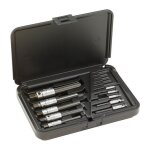 Jeu d'extracteurs de tarauds m4 - m12 ? 4 fentes ? coffret en plastique ? pour tarauds m�caniques ? taille ...