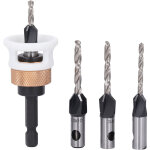 Jeu de forets � fraiser 4 goujures en alliage d'aluminium, profondeur r�glable pour le bois