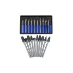 Jeu de fraises en carbure fichiers rotatifs acier au tungstne 10pcs diamtre tte coupe pour fraise ...