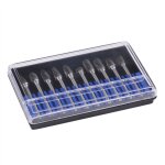 Jeu de fraises en carbure avec tige 1 / 4, double coupe, outils lectriques solides, limes rotatives ...