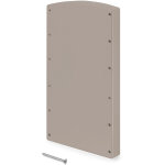 Jeu de d'inserts lat�raux pour penderie escamotable pour hang, plastique, peint gris pierre - emuca
