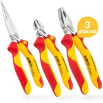 Wiha jeu de pince isol�e professionnelle pince universelle, pince demi - ronde, pince coupante diagonale ...