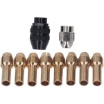 Jeu de pinces de serrage pour mandrin de per�age 1 / 32 po � 1 / 8 po, adaptateur de mandrin sans cl� ...