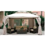 I giardini del re - jeu de rechange de 4 toiles latrales pour gazebo sahara mt. 3x4 - salon
