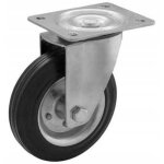Jeu de roulettes pivotantes, roue pivotante en acier et caoutchouc, 200 mm