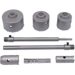 Jeu de scie cloche 30 / 40 / 65 / 80 / 100mm foret � b�ton foret � b�ton peut percer un trou percer adaptateur ...