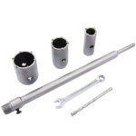 Jeu de scies cloches , forets sds plus pour b�ton de 30 mm, 40 mm, 50 mm et 350 mm avec rallonge et pointe ...
