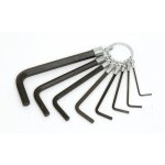 Jeu sur anneau de 8 cls mles courtes 6 pans 1, 5 mob outillage