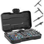 Jeu de tournevis � cliquet 24 en 1 - mini cl� � cliquet avec poign�e r�versible � couple �lev� - jeu ...