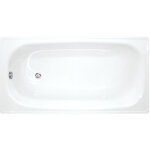 Jika - groupe roca) riga baignoire gain de place 150 l, 140 x 70 cm en acier �maill�, sans pieds, blanc ...