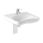 Jika - mio - lavabo sanitaire 64x55 cm, trou pour robinetterie, blanc h8137140001041