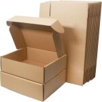 Jinfgerne 15 pieces corrugated shipping boxes, small parcel boxes 250x200x70mm, packaging postal boxes ...